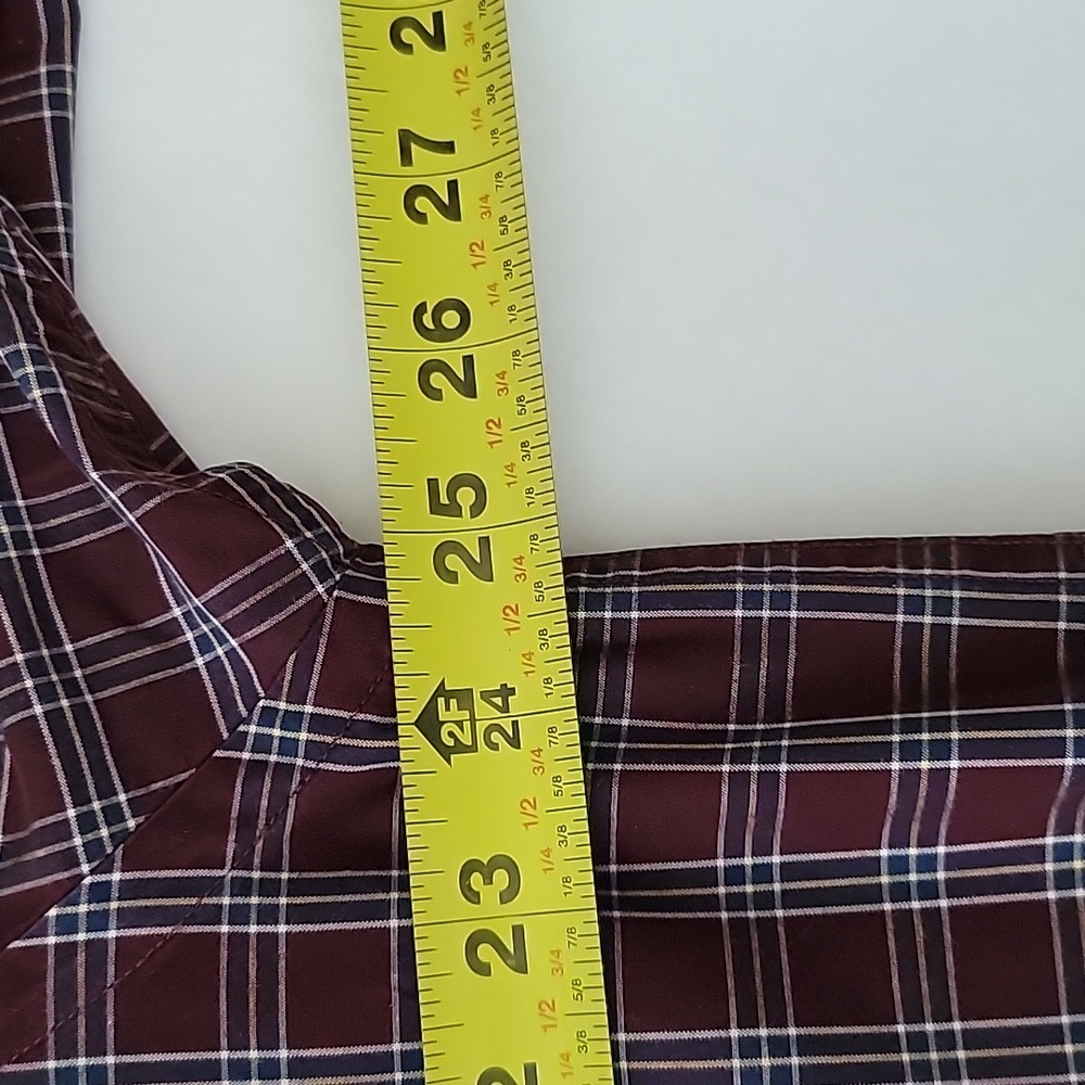 Nautica Plaid Button Down Men's Shirt Size Large 80's Two-Ply Cotton - Picture 6 of 8